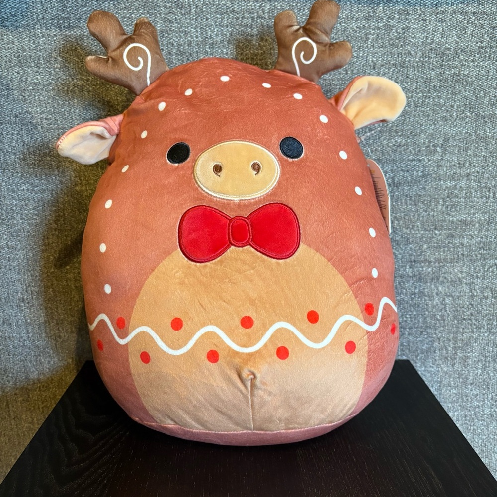 Stetson Gingerbread Moose Squishmallow 12”